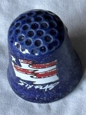 Six Flag Magic Mountain USA Flag Souvenir Thimble