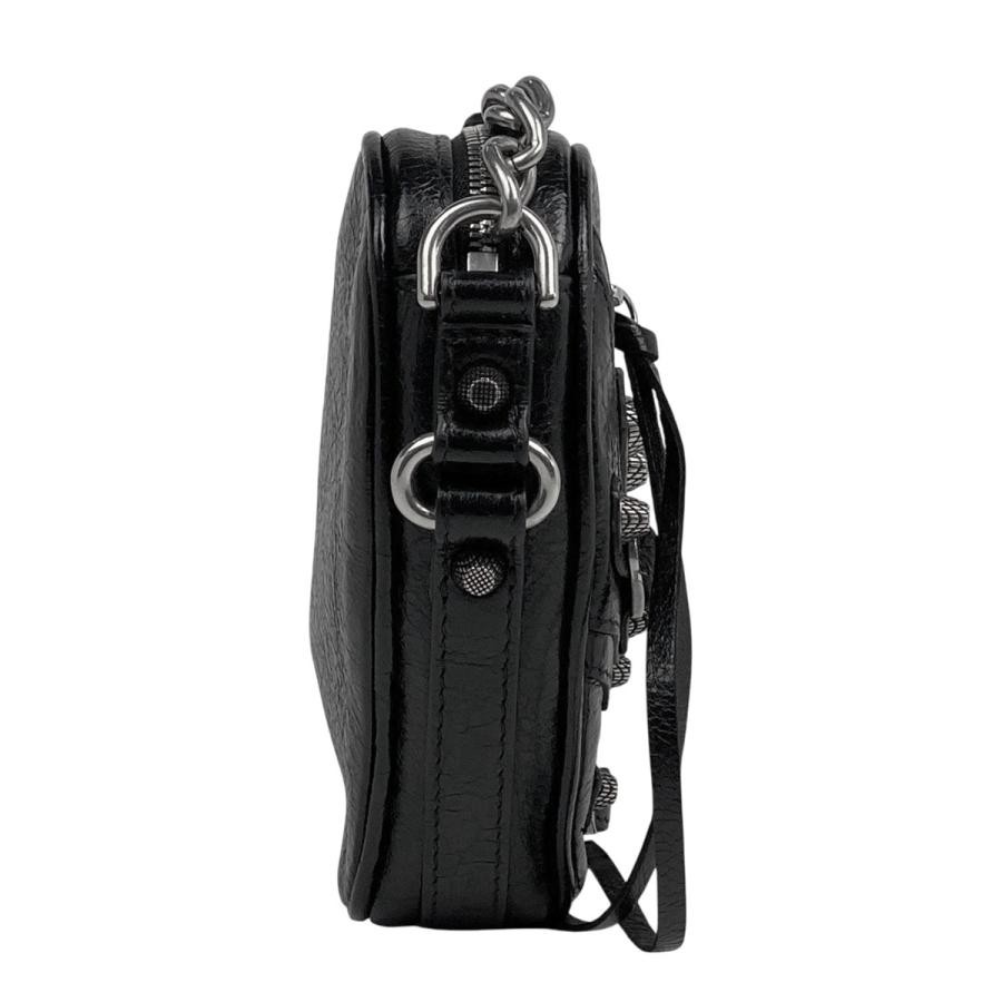 BALENCIAGA Le Cagole Shoulder Bag 722781 Black Leather #BS787 thumbnail 2