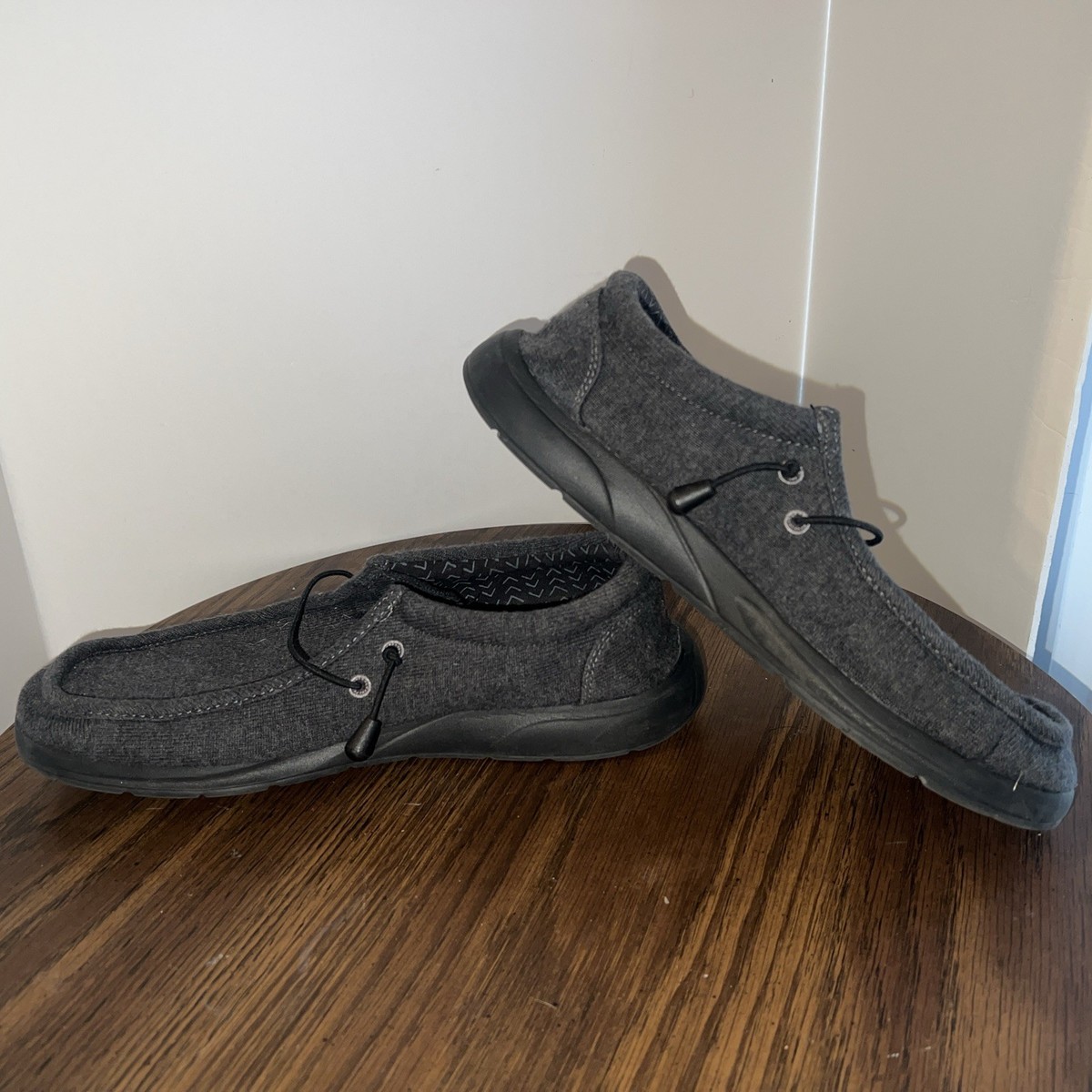 Reef Men Cushion Coast TX Slip On Moc Toe Sneakers Sz US 10.5 Charcoal Grey Felt Men main image 2