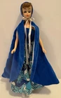 VINTAGE IDEAL MITZI DOLL IN BARBIE CLONE BRITISH CROWN SUZETTES DREAM DRESS CAPE