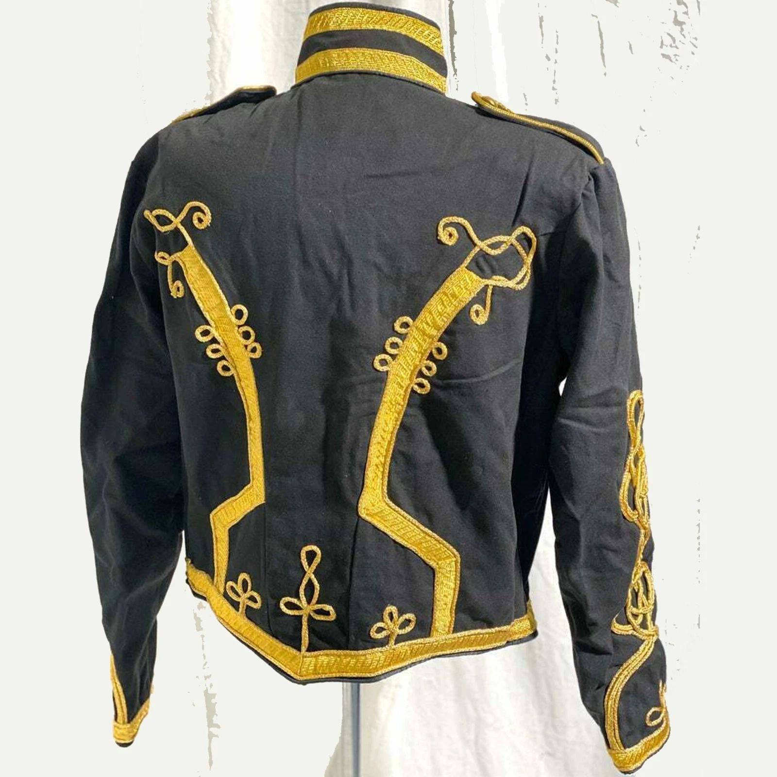 Men's Black Ceremonial Gold Braiding Hussar Jacket image 3