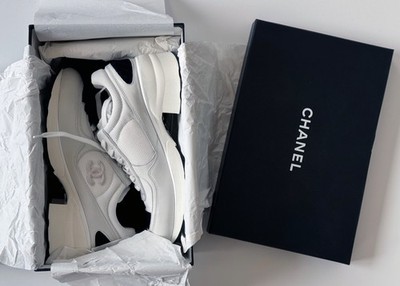 NEW 25K CHANEL MIXED FIBERS SHINY CALFSKIN LEATHER WHITE BLACK