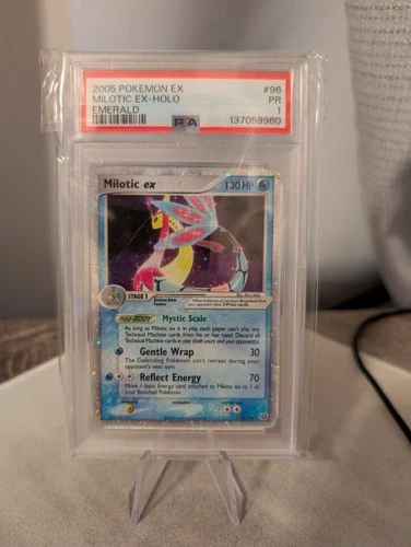 PSA 1 2005 Pokemon EX Emerald Milotic EX Holo Foil Rare 96/106
