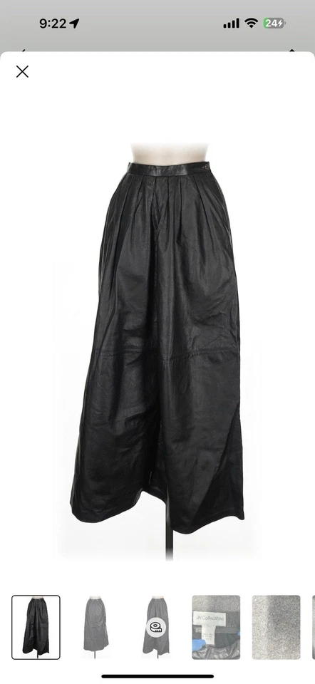 Maxi 6 de cuero genuino negro JH Collectibles Foto 2 de 4