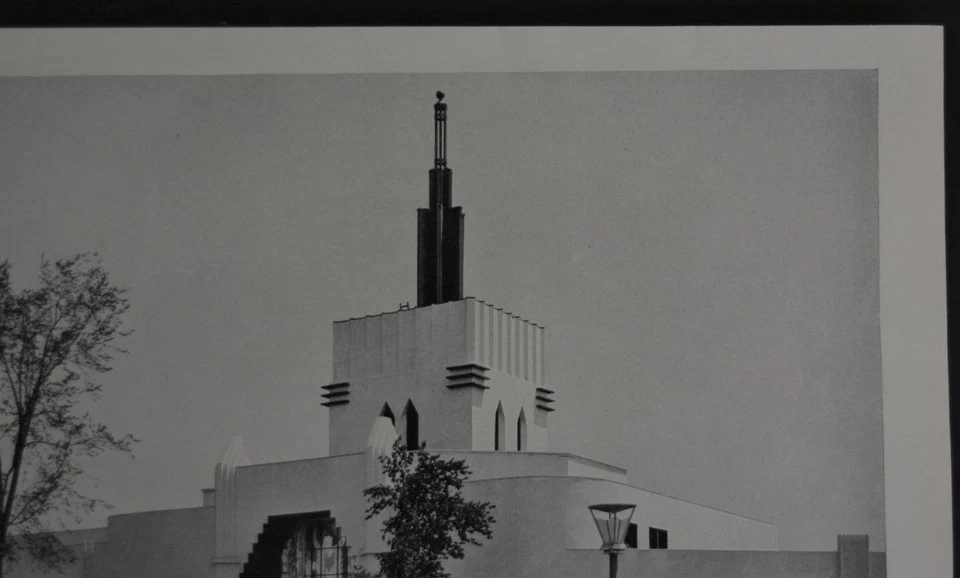 Impresión de arte antigua Feria Mundial de Chicago Salón de la Religión Pabst Casino 1933 Historia Foto 4 de 4