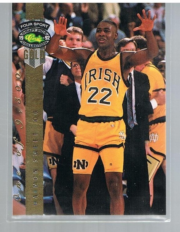 1992 Classic Four Sport /9500 Gold Daimon Sweet #64