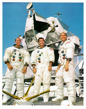 9 Official vintage NASA Apollo 12, 16 Crew 8x10 Lithographs