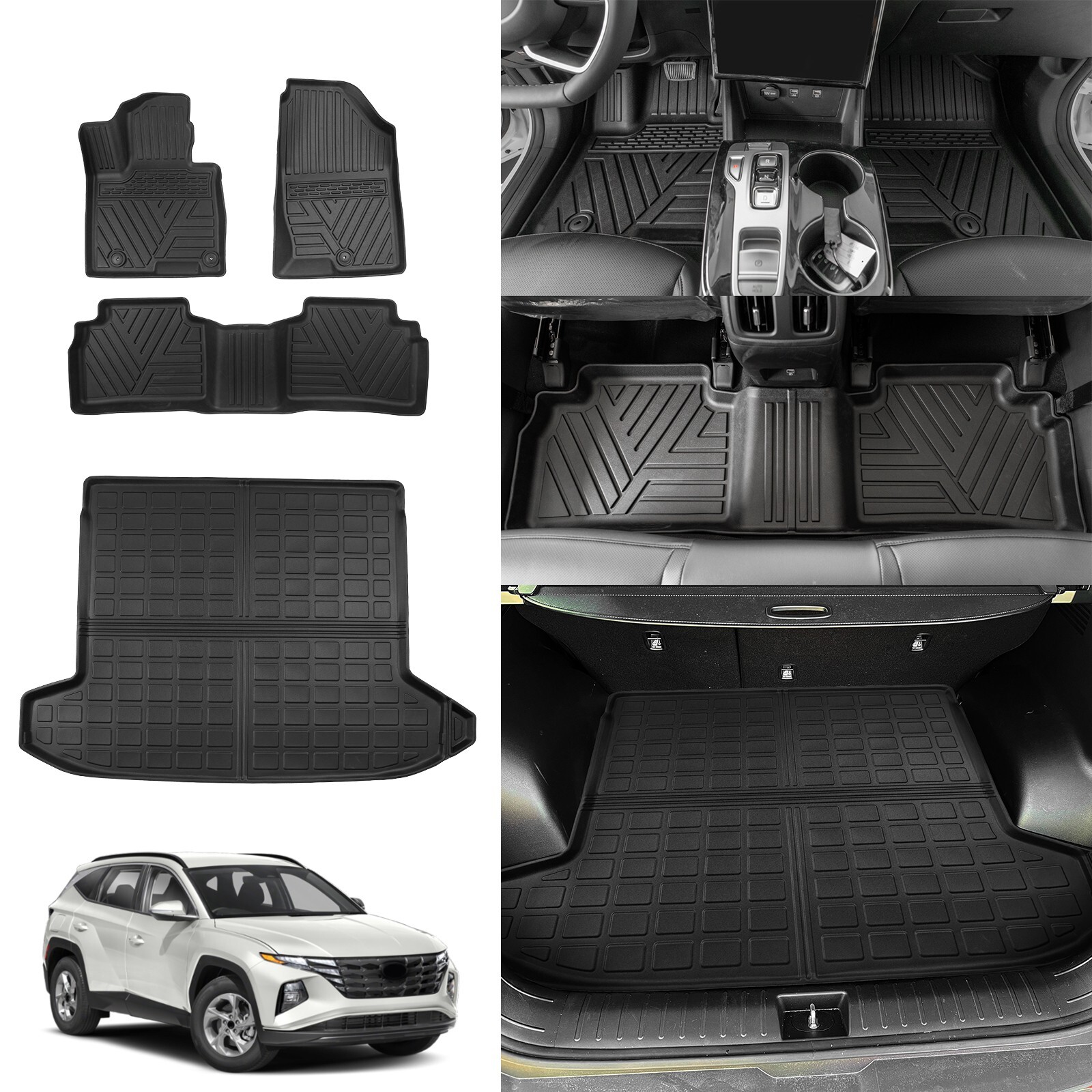 Fit 20222024 Hyundai Tucson Cargo Liner Floor Mats Hyundai Tucson