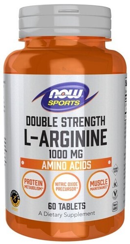 NOW Foods L-Arginine, 1000mg - 60 tablets