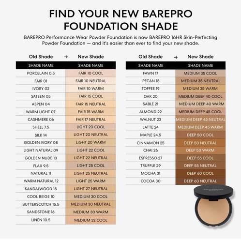 BareMinerals BarePro • fondotinta in polvere per perfezionare la pelle 16 ore • profondo 50 fresco - Foto 6 di 12