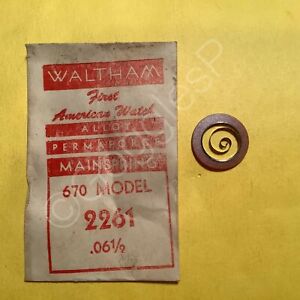 NOS Mainsprings for Waltham Watches 6s to 12s Select A Style/Size