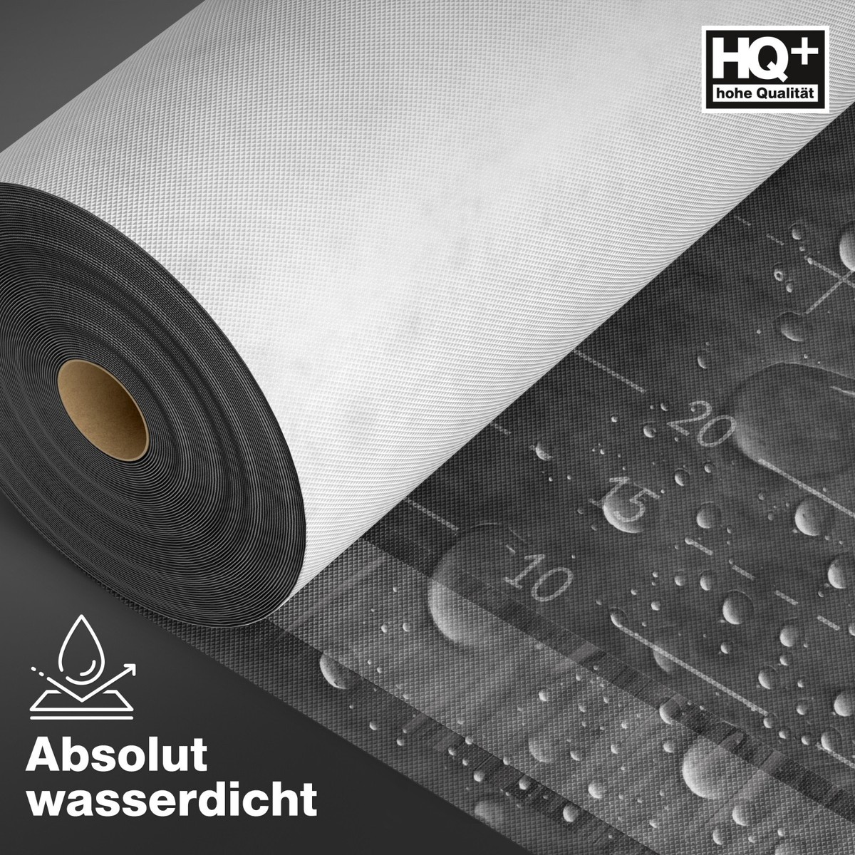BMD 150 G/m² Unterspannbahn  1,5m X 50m  Unterdeckbahn Schalungsbahn Ohne Klebekanten Schlagregensicher Behelfsdeckung Ce Siegel