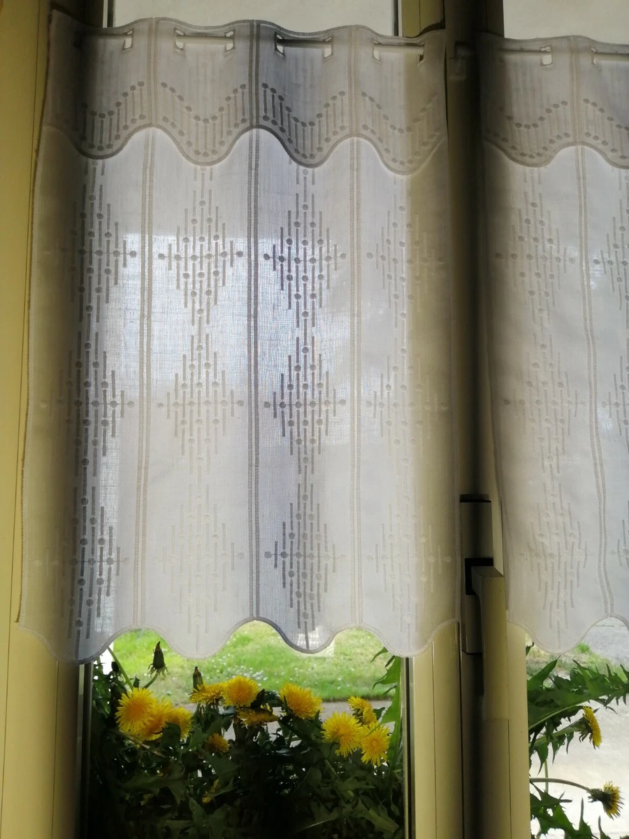 Tenda Balcone Mantovana Tenda Voile Per Finestra - 130x41 Cm