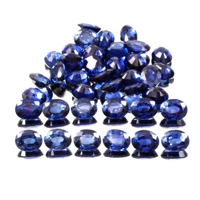Premium Qualität Makellos Ceylon Blau Saphir Lose Oval Edelstein Schnitt Menge