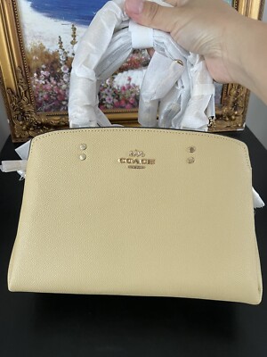 NWT Coach Mini Lillie Leather Satchel Bag 91146 Vanilla Cream | eBay