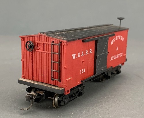 HO Scale Mantua W. & A.R.R. 1Boxcar #158 W/Kadees HO3128 - Picture 4 of 7