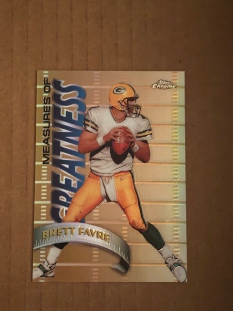 1998 Topps Chrome Measures of Greatness Refractor #MG15 Brett Favre