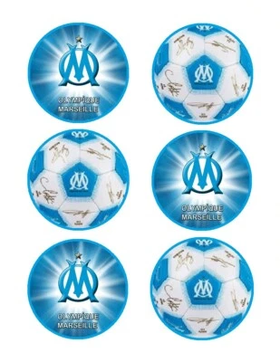 OM. Décoration comestible.Azyme. Lot de 2x 6 disques diamètre 7,5cm.