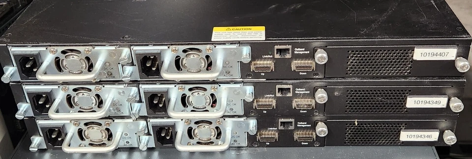 Brocade FCX648S FastIron 48 Port Gigabit Managed Switch Dual PSU - Image 2 of 2