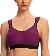 Women's High Impact Support Wireless Bounce Control Plus Size Sports Bra