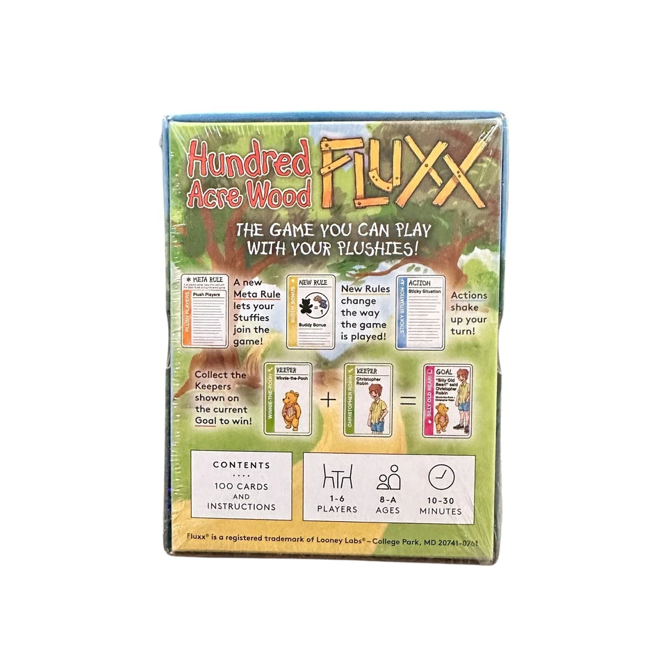 Hundred Acre Wood Fluxx Card Game Looney Labs LOO 130 Family Winnie The Pooh NEW - Image 2 of 4