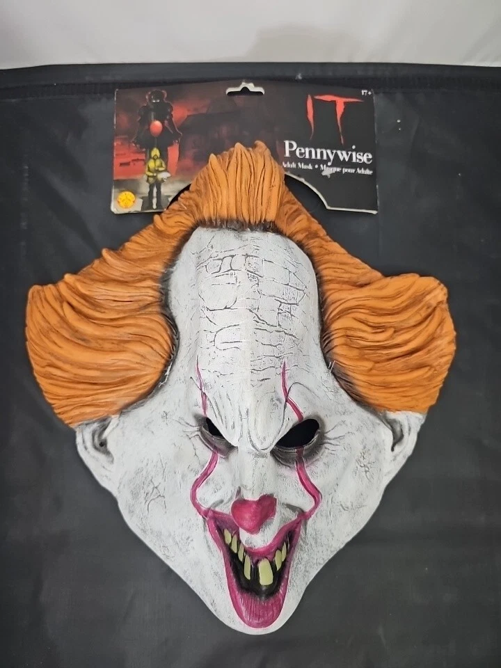 Rubies Pennywise It Mask Custome Adult 3/4 Mask Halloween Clown Disfraz Payaso - Image 3 of 4