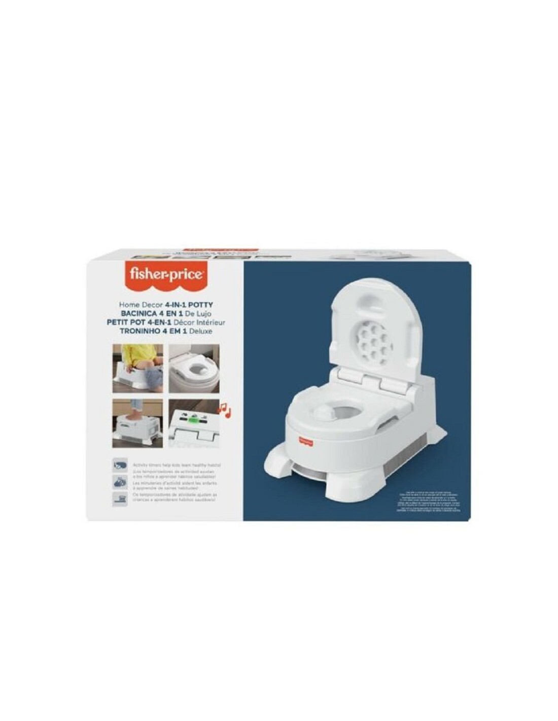 Fisher-Price pot plastique ergonomique et marchepied robuste blanc de haute qualité