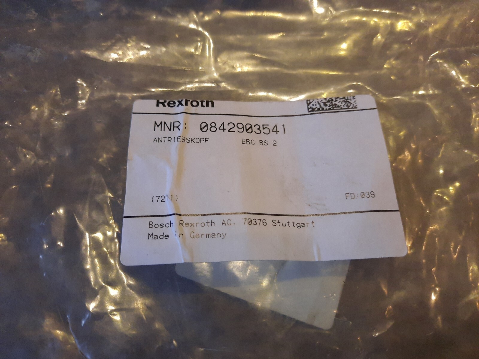 Bosch / Rexroth Antriebskopf EBG BS 2 MNR: 0842903541 Modular-System ...