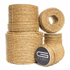 Golberg Manila Rope Cord - 1/4-inch to 2-inch Diameter, Lengths 10-600 Feet