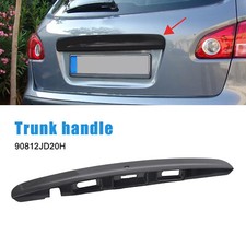 FOR NISSAN QASHQAI J10 2007-2013 BLACK REAR TAILGATE BOOT LID HANDLE COVER TRIM