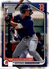 LOT OF 20 2024 BOWMAN 1ST BASE PAPER  PROSPECT BP20 ANTONIO ANDERSON RED SOX RC