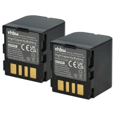 2x Akku für JVC GR-D245EG GR-D245E GR-D250US GR-D250U GR-D250 GR-D247 1200mAh