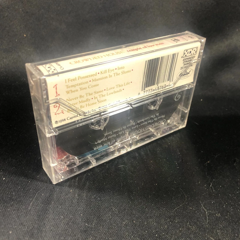 CROWDED HOUSE - TEMPLE OF LOW MEN MUSIC CASSETTE SEALED NEW - Image 2 of 2