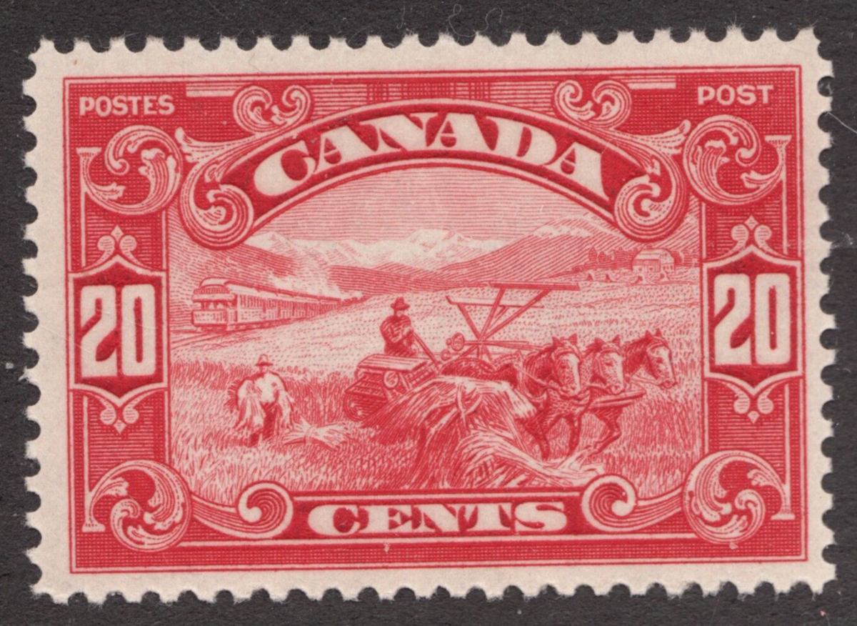 1929 Canada Sc# 157 - 20¢ Farming, Horses, Locomotive - MH | eBay