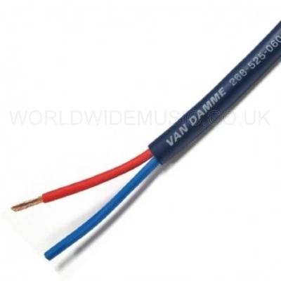 Cable de altavoz Van Damme serie azul grado estudio 2,5 mm POR METRO 268-525-060