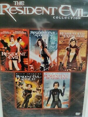 Resident Evil, Apocalypse, Extinction, Retribution,The Final Chapter DVD 6  Movie 43396474826