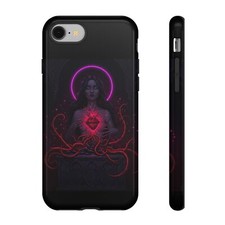 Dark Mystic Phone Case, Gothic Style Cover, Protection for Witches, Heart