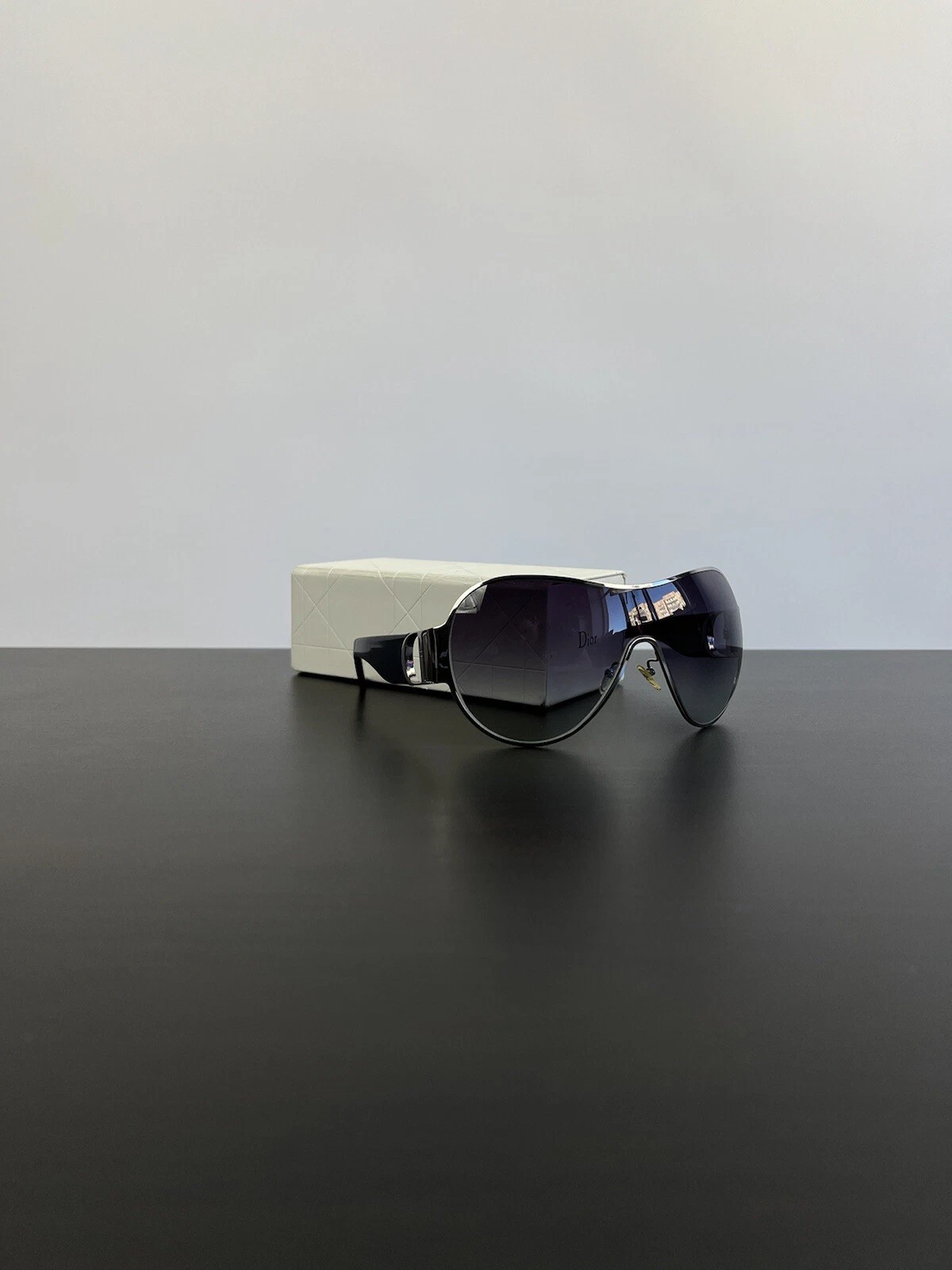 Christian Dior Vintage "I Love Dior 1" Mask Wrap Sunglasses Blue Code RQB2R 125 