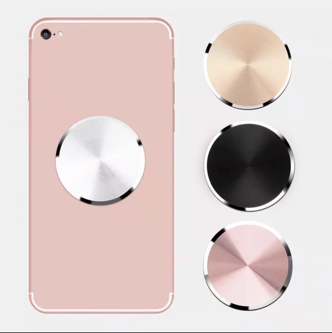 2-Pack Metal Plate Universal Sticker For Phone Magnetic Car Mount Magnet Holder