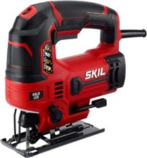 Skil JS314901 6 Amp Corded Electric Orbital Jig Saw with Halo Light and 2 Blades
