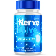 Nerve Alive Advanced Nerve Support Formula Max Strength Vitamin 60 Capsules