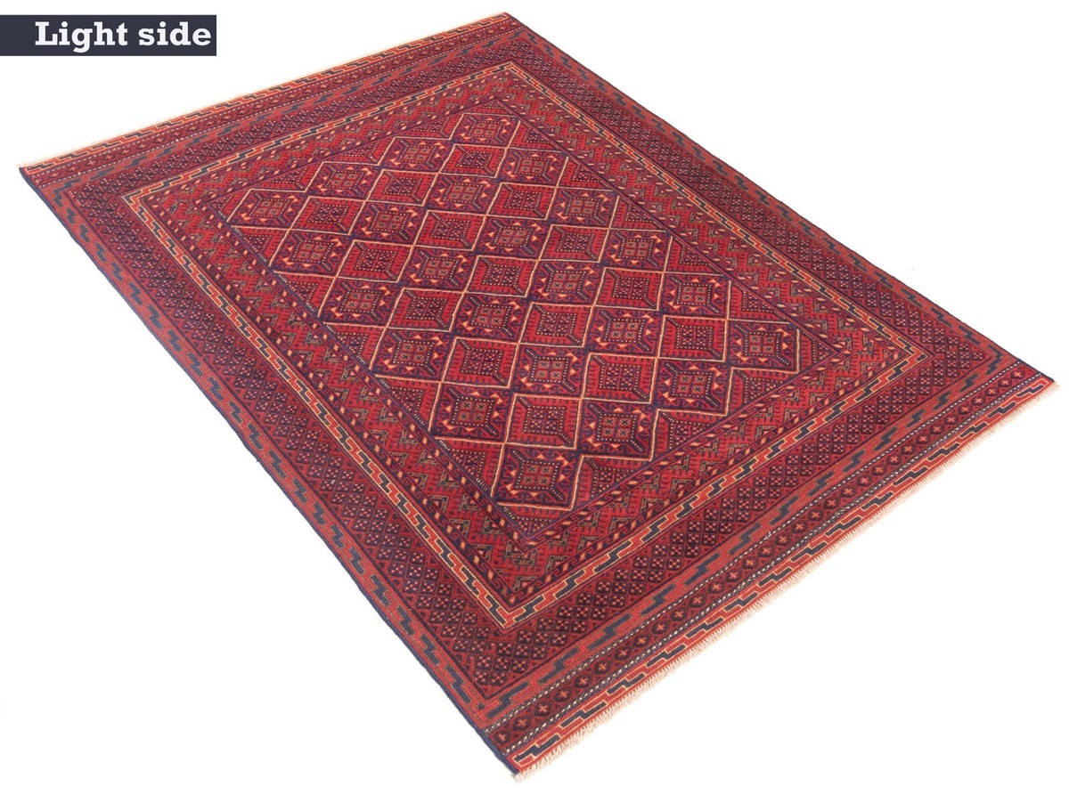 Grand Tapis Persan Noué Main Nimbaft – 183x140 Cm – Laine 100% – Motif Oriental Lilas