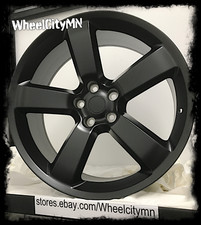 20 X9 Matte Black Dodge Charger Srt Oe Factory Replica Wheels Rims 5x115 20