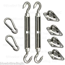 Hardware Installation Kit (Square) Sun Shade Sail Cover Hardware Kit only