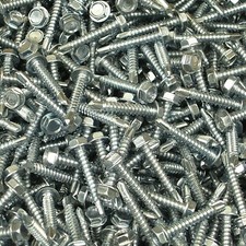 (4,000) #8 X 1" Hex Washer Head Self Drilling Tek Screw #2 Point IHW Zinc