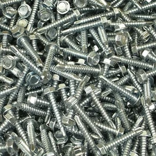(1,000) #8 X 1" Hex Washer Head Self Drilling Tek Screw #2 Point IHW Zinc
