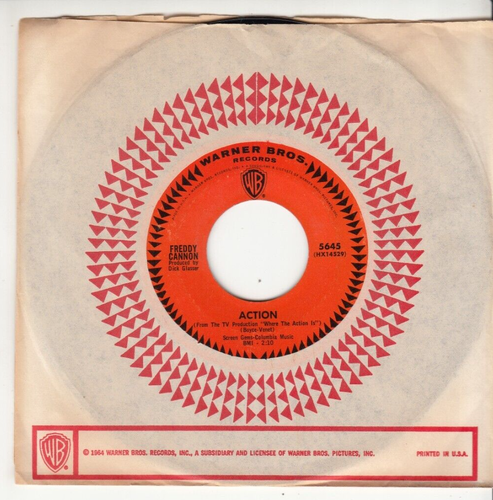 FREDDY CANNON - AKTION - ORIGINAL WARNER BROS. RECORDS 45 - 1965