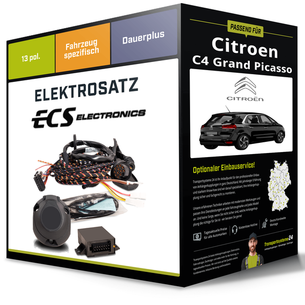 Elektrosatz 13-Pol Spezifisch für Citroen C4 Grand Picasso 10.2006-08.2013-image