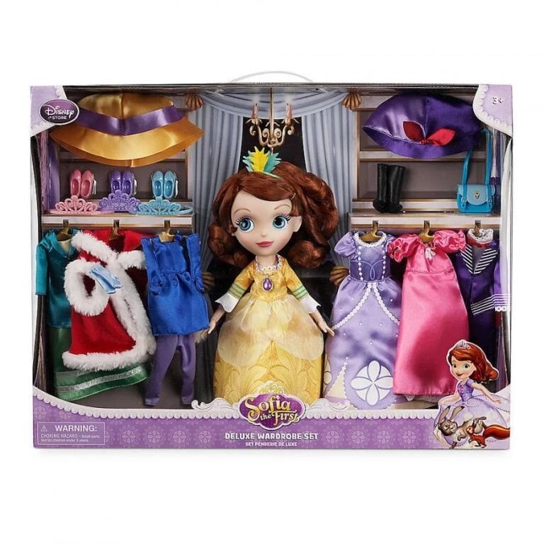 Disney Store Sofia The First Doll Deluxe Wardrobe Gift Play Set 6
