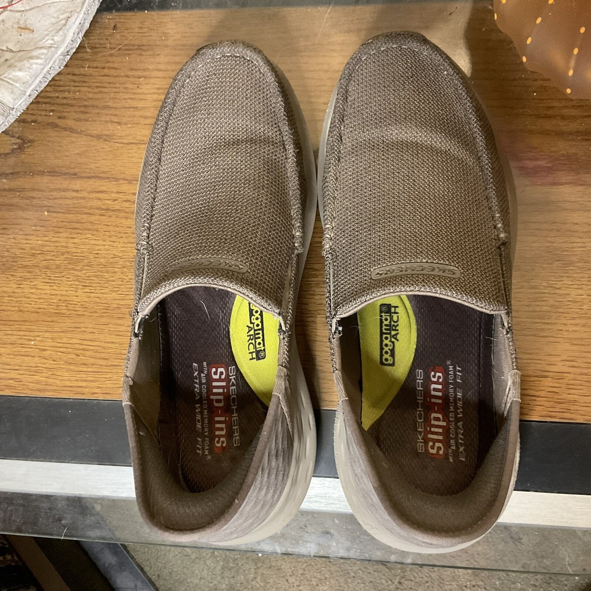 SKECHERS MENS SLIP INS- PARSON-RALVEN TAUPE SHOES 10 XTRA  display picture 2
